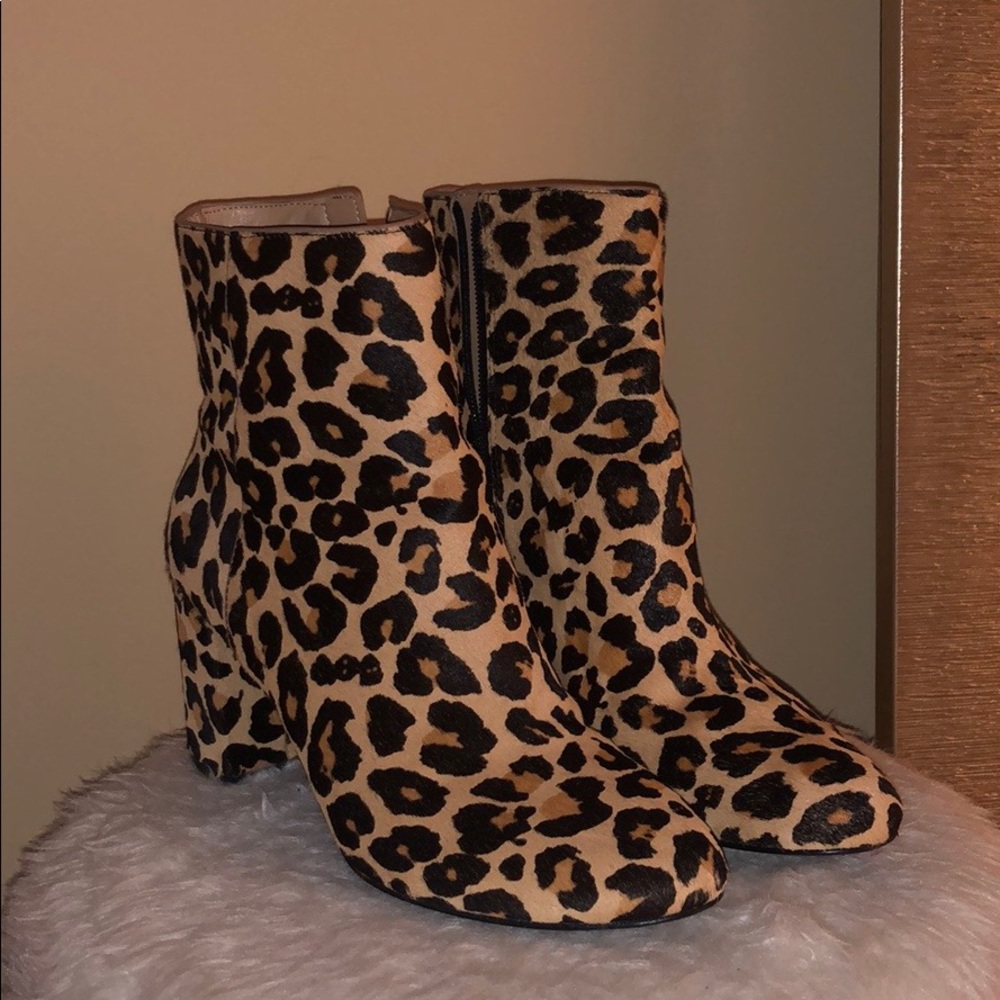 cheetah print booties